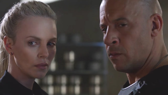 DOM AND CIPHER. Dom (Vin Diesel) is seduced into the life of crime by Cipher (Charlize Theron) in 'The Fate of The Furious.' Screengrab from YouTube/Fast and Furious    