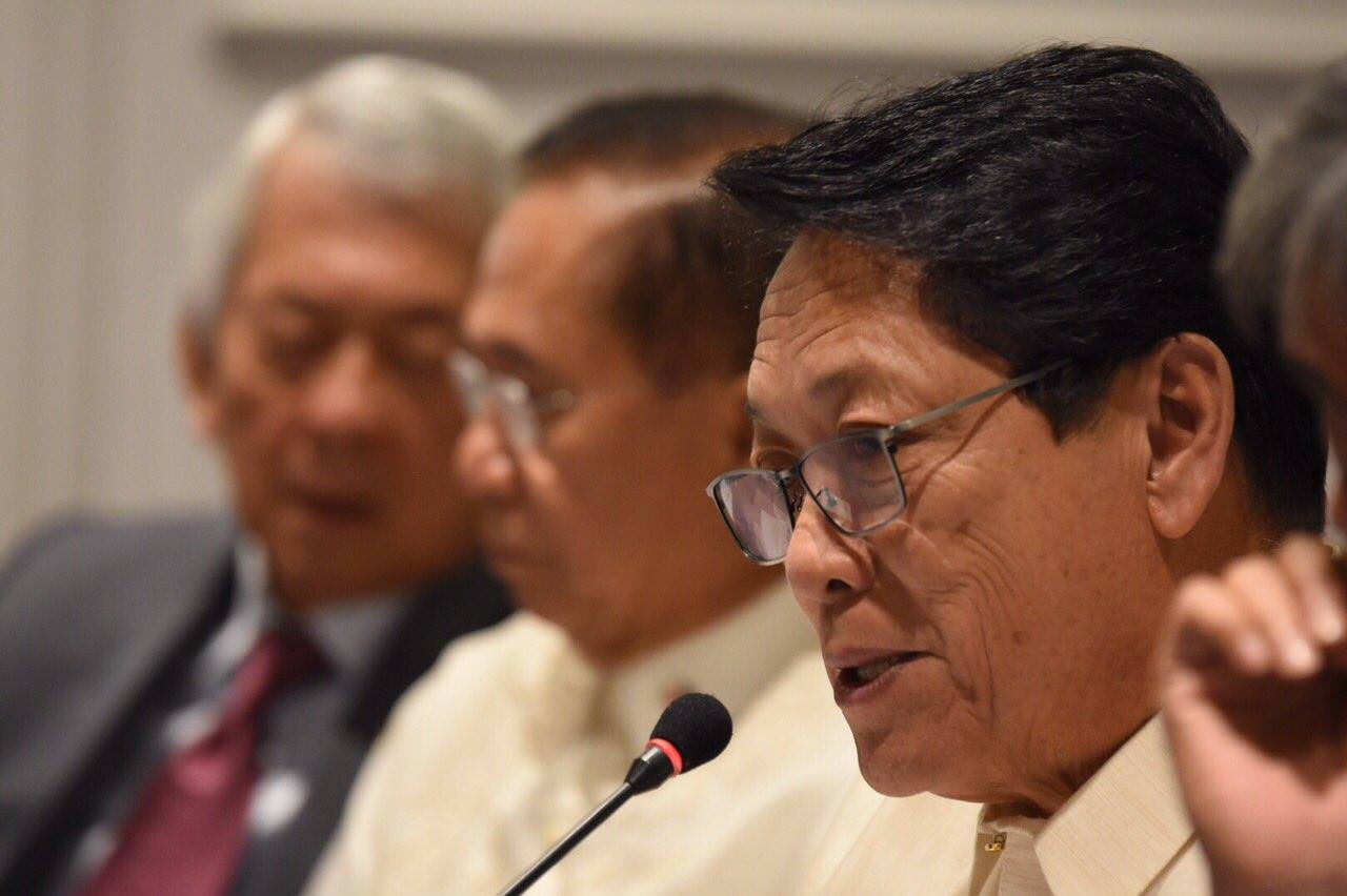 TRACK RECORD. Government chief negotiator Silvestre Bello III defends President Rodrigo Duterte from allegations he committed human rights abuses. Photo by OPAPP