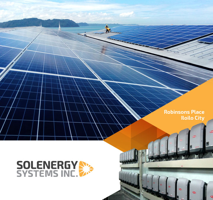 GREEN MALL. Robinsons Place Iloilo completed its rooftop solar plant in December 2016. Photo courtesy of Robinsons Place Iloilo
