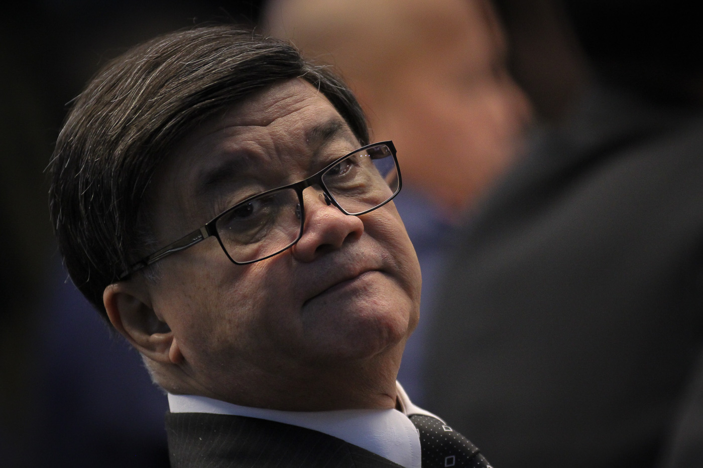 HUMANITY. Justice Secretary Vitaliano Aguirre II disputes the report of Amnesty International on the country's war on drugs, saying drug pushers and users are not part of humanity. Photo by Joseph Vidal/PRIB  